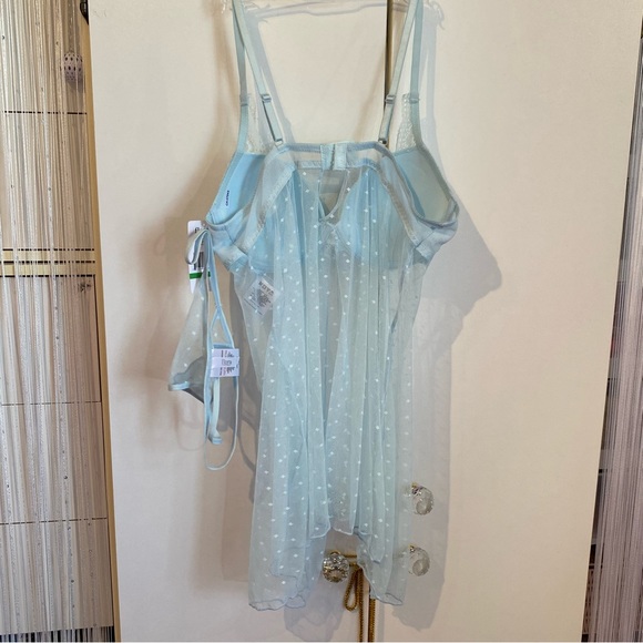 Flora Baby Blue 2 Piece Baby Doll Set Size Large NWT - Picture 5 of 15